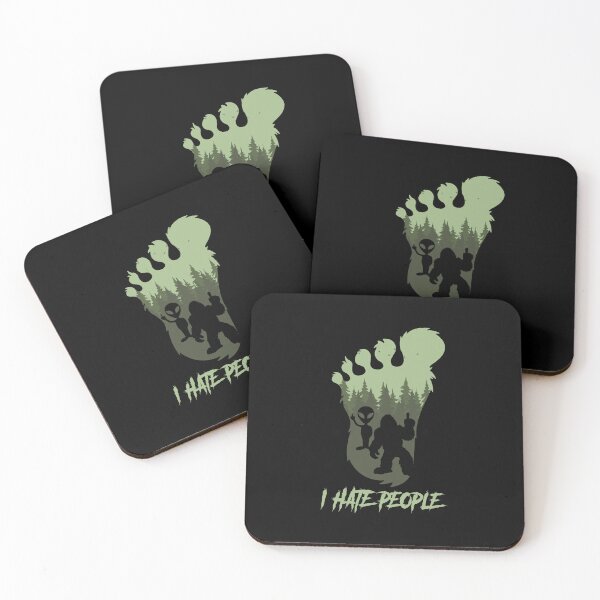 Item preview, I Hate People Bigfoot Sasquatch Alien Lovers Men Women Funny designed and sold by Spyshirt.