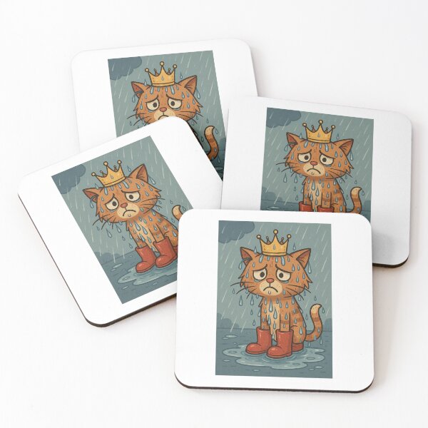 Item preview, Sad cat in the rain designed and sold by rintintinnnz.