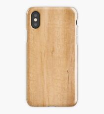 Yellow wood texture iPhone Case