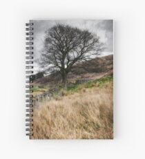 Moody scenery in Central Scotland Spiral Notebook