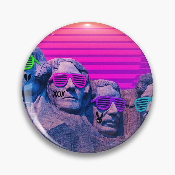 Item preview, Vaporwave Mount Rushmore designed and sold by Neolucent.