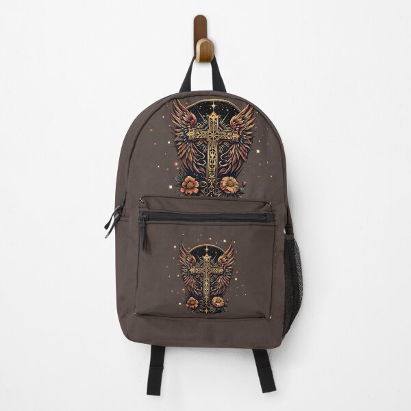 Item preview, A symbol of strength: The ornate cross with wings. designed and sold by nicky2342.
