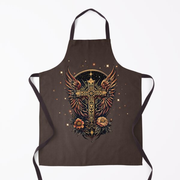 Item preview, A symbol of strength: The ornate cross with wings. designed and sold by nicky2342.