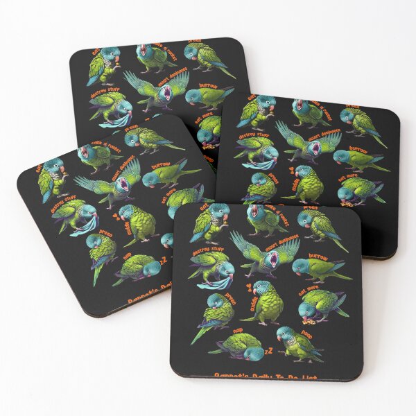 Item preview, Blue Crowned Conure Daily To-Do List Parrot Lover Birding designed and sold by Kimberley King Art  King Art.