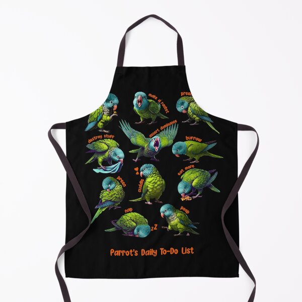Item preview, Blue Crowned Conure Daily To-Do List Parrot Lover Birding designed and sold by Kimberley King Art King Art.