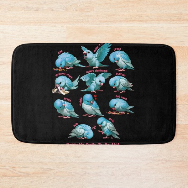 Item preview, Blue Parrotlet Daily To-Do List Parrot Lover Birding designed and sold by Kimberley King Art  King Art.