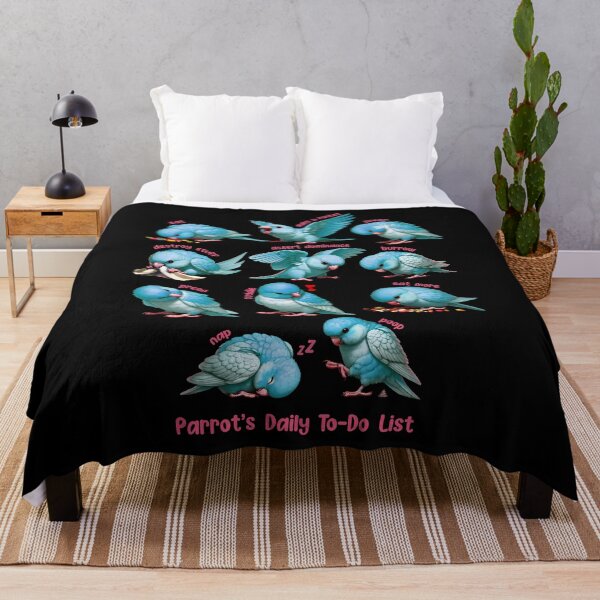 Item preview, Blue Parrotlet Daily To-Do List Parrot Lover Birding designed and sold by Kimberley King Art  King Art.