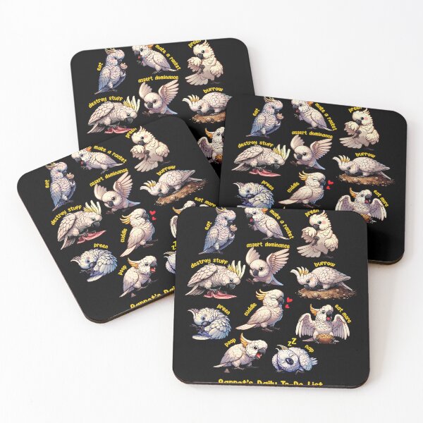 Item preview, Cockatoo Daily To-Do List Parrot Lover Birding designed and sold by Kimberley King Art  King Art.