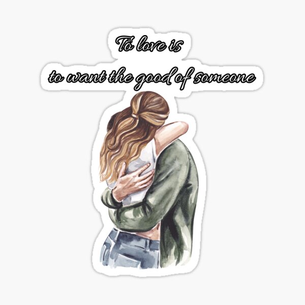 Item preview, To Love Is – Abbraccio e Frase d'Amore designed and sold by CamperMood.