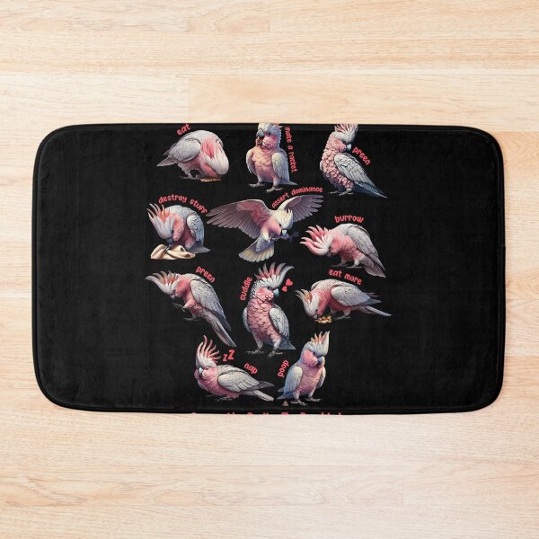 Item preview, Cockatoo Galah Daily To-Do List Pink Parrot Lover Birding designed and sold by Kimberley King Art  King Art.