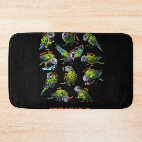 Item preview, Dusky Conure Daily To-Do List Parrot Lover Birding designed and sold by Kimberley King Art  King Art.