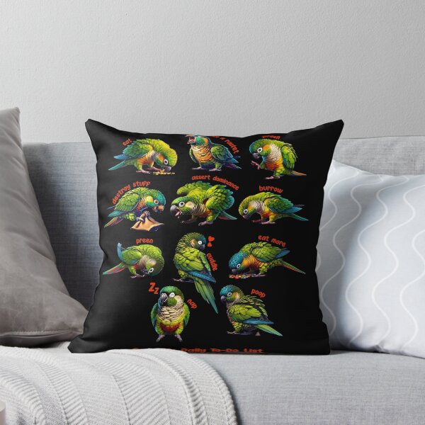Item preview, Green Cheek Conure Daily To-Do List Parrot Lover Birding designed and sold by Kimberley King Art  King Art.