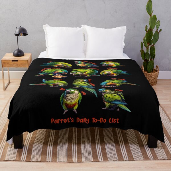 Item preview, Green Cheek Conure Daily To-Do List Parrot Lover Birding designed and sold by Kimberley King Art  King Art.