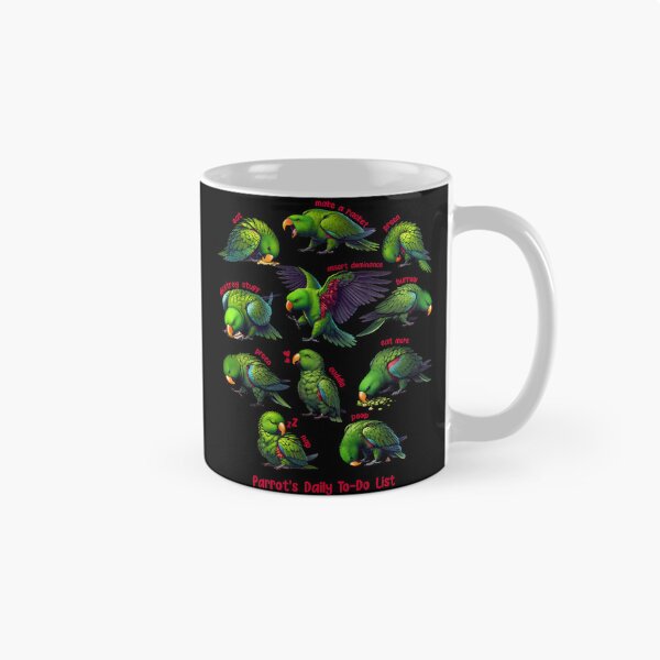 Item preview, Green Eclectus Daily To-Do List Parrot Lover Birding designed and sold by Kimberley King Art  King Art.