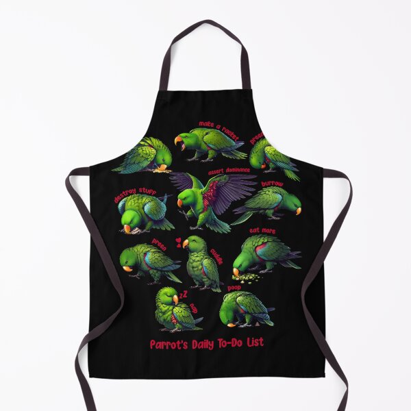 Item preview, Green Eclectus Daily To-Do List Parrot Lover Birding designed and sold by Kimberley King Art King Art.