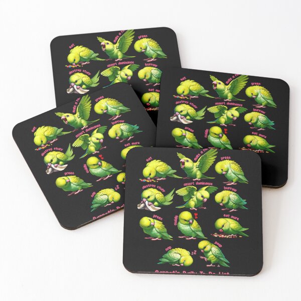Item preview, Green Parrotlet Daily To-Do List Parrot Lover Birding designed and sold by Kimberley King Art  King Art.