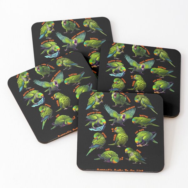 Item preview, Peach Fronted Conure Daily To-Do List Parrot Lover Birding designed and sold by Kimberley King Art  King Art.
