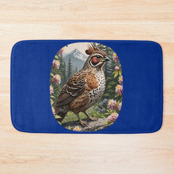 Item preview, Ruffed Grouse And Mountain Laurel Flowers designed and sold by taiche.