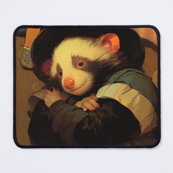 Item preview, Elegant Polecat Portrait designed and sold by SMARTKIT DESIGNAGENCY.