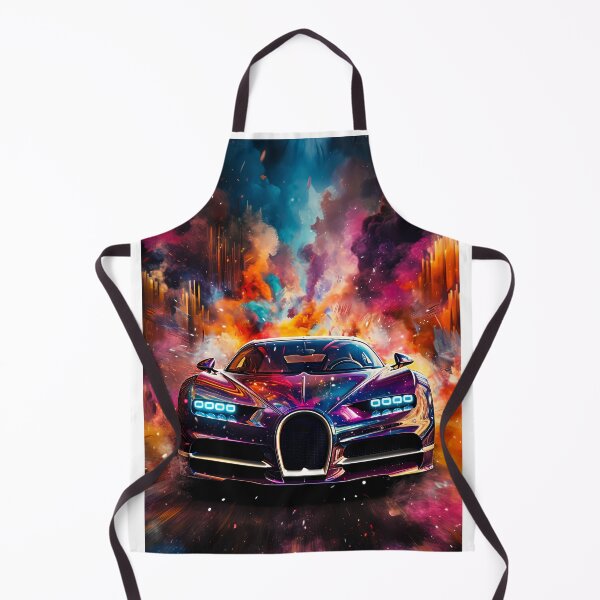Item preview, Futuristic Hypercar In Explosive Neon Artwork designed and sold by RevUpDesign.