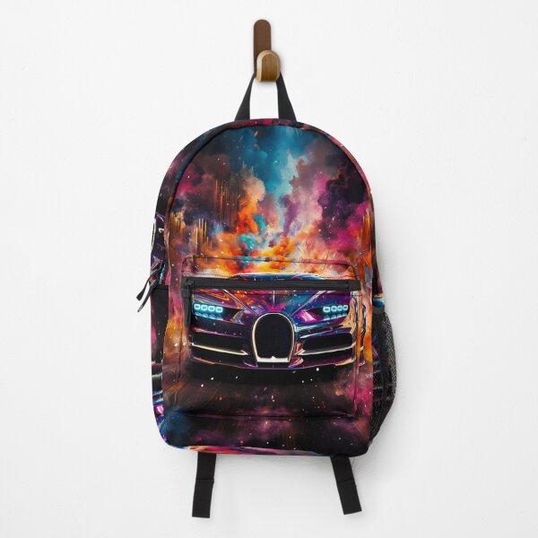 Item preview, Futuristic Hypercar In Explosive Neon Artwork designed and sold by RevUpDesign.