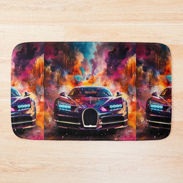Item preview, Futuristic Hypercar In Explosive Neon Artwork designed and sold by RevUpDesign.