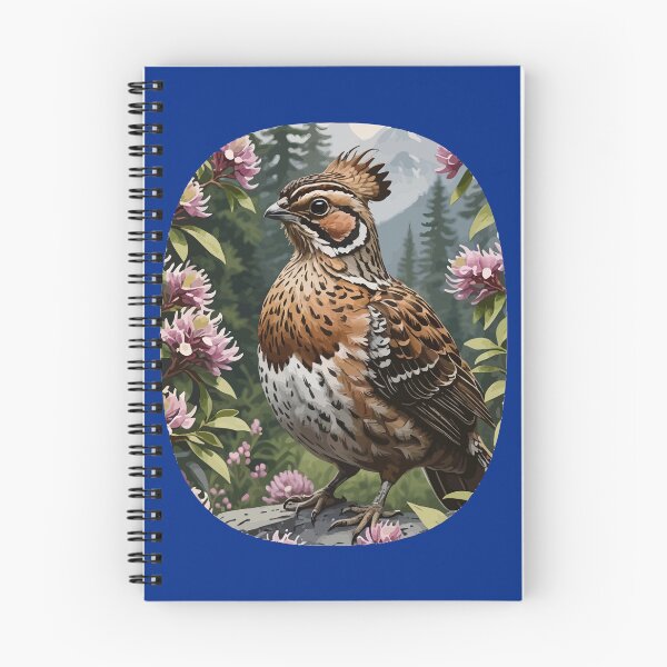 Item preview, Ruffed Grouse Surrounded By Mountain Laurel Flowers designed and sold by taiche.