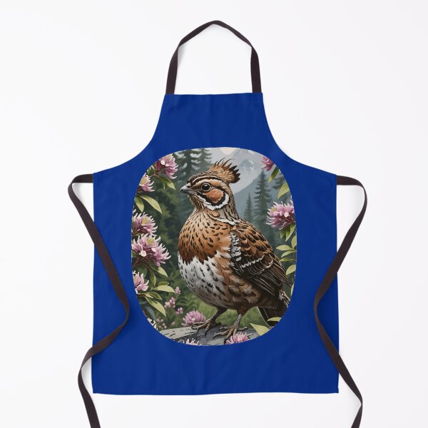 Item preview, Ruffed Grouse Surrounded By Mountain Laurel Flowers designed and sold by taiche.