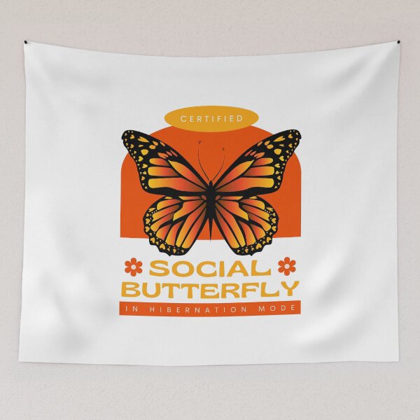 Item preview, Certified Social Butterfly (in Hibernation Mode) for Introverts Retro designed and sold by ureggie.