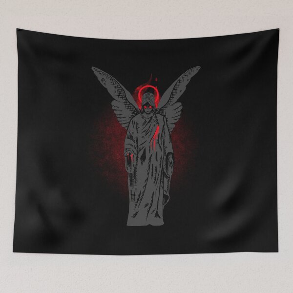 Item preview, Gothic Angel Wings Tee, Unisex Heavy Cotton T-Shirt, Edgy Graphic Tee, Alternative Fashion, Unique Gift - Streetwear men - Streetwear women designed and sold by UsandCoDesigns.