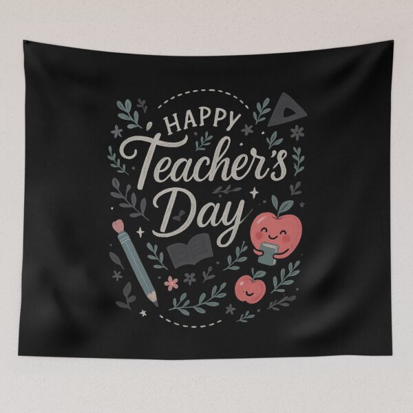 Item preview, Happy Teacher's Day: Cute & Quirky Design designed and sold by MasCorner.