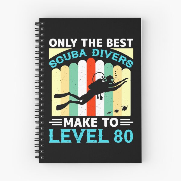 Item preview, Level 80 Scuba Divers Retro Scuba Diving Art designed and sold by Back2Collage.