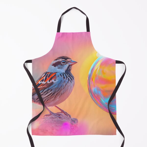 Item preview, Colorful Sparrow with Rainbow Bubble  designed and sold by CASturgill.
