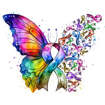 Artwork thumbnail, Anticancer butterfly ribbon by Marcu Ioachim