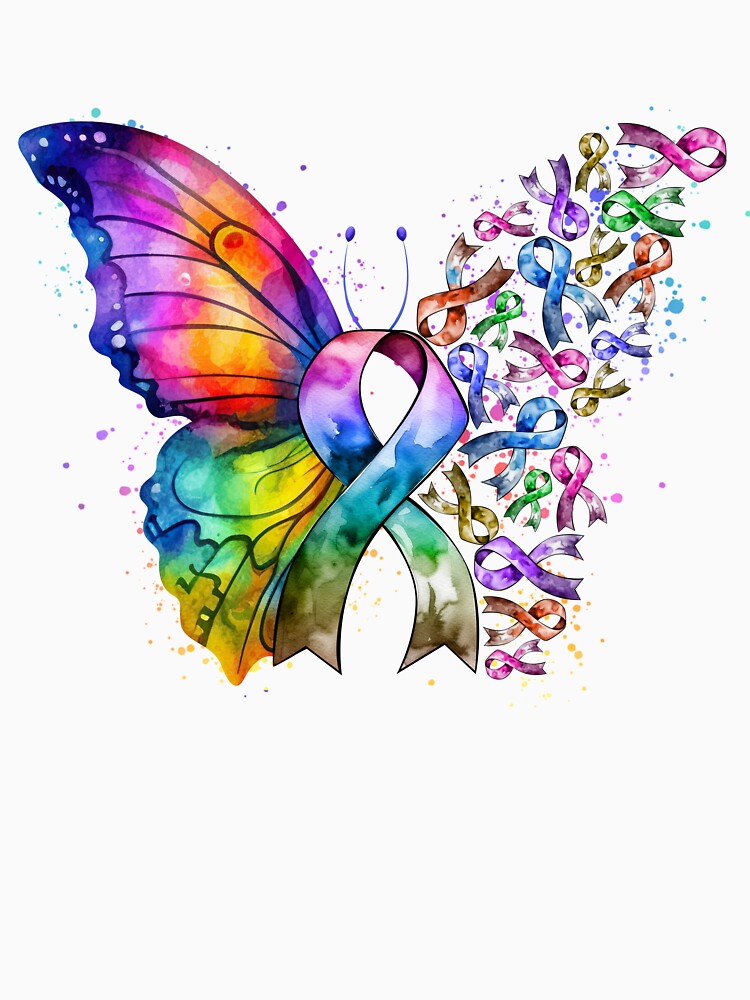 Thumbnail 7 of 7, Essential T-Shirt, Anticancer butterfly ribbon designed and sold by starchim01.