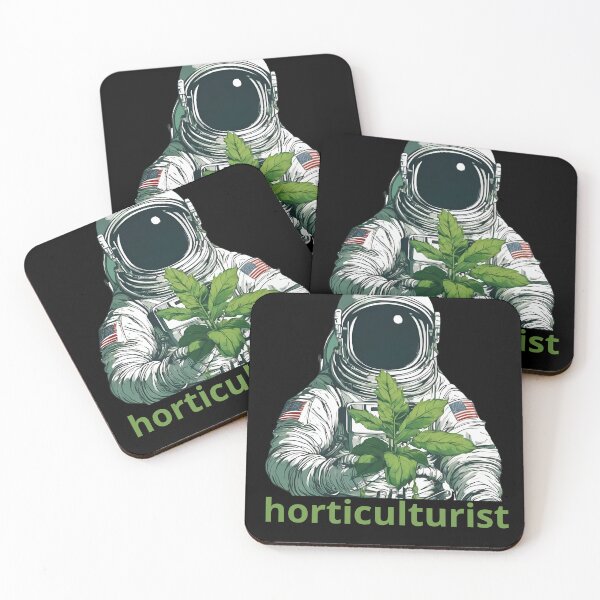 Item preview,  Space Mission, Astronaut in  space , Astronaut with a green flower in a pot, Flower Lover, Holticulturist, Green Planet, Green Astronaut designed and sold by KolorellaS.