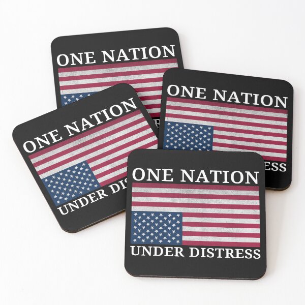 Item preview, One Nation Under Distress American Flag Upside Down - Anti Trump designed and sold by PixVib.