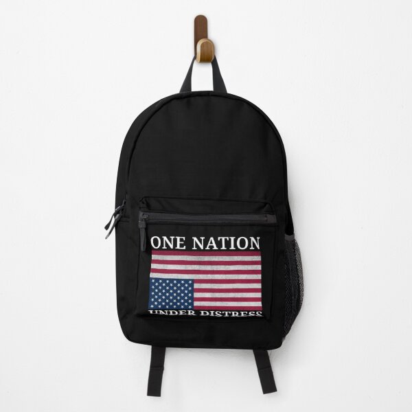 Item preview, One Nation Under Distress American Flag Upside Down - Anti Trump designed and sold by PixVib.