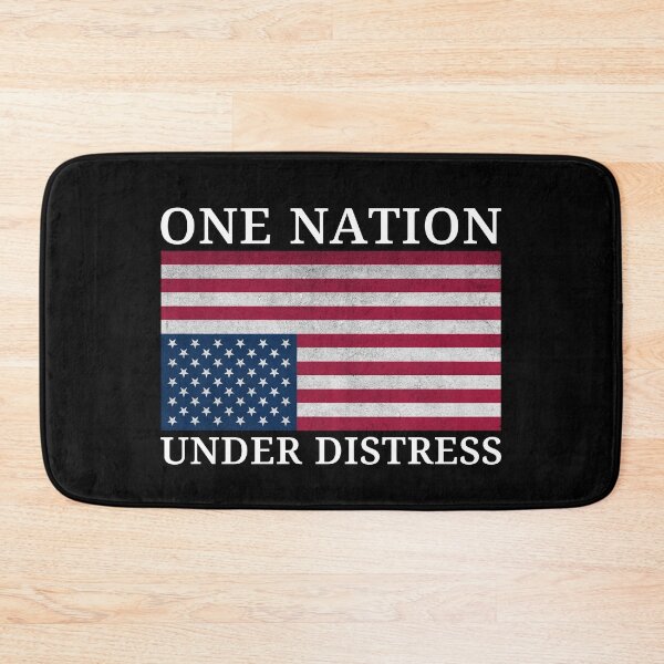 Item preview, One Nation Under Distress American Flag Upside Down - Anti Trump designed and sold by PixVib.