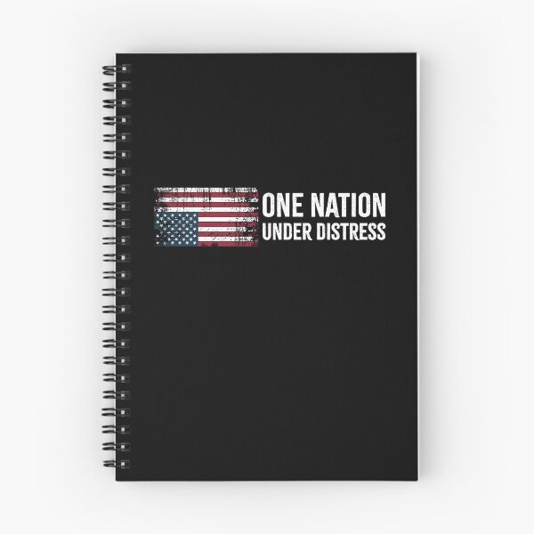 Item preview, One Nation Under Distress American Flag Upside Down - FDT Bumper designed and sold by PixVib.