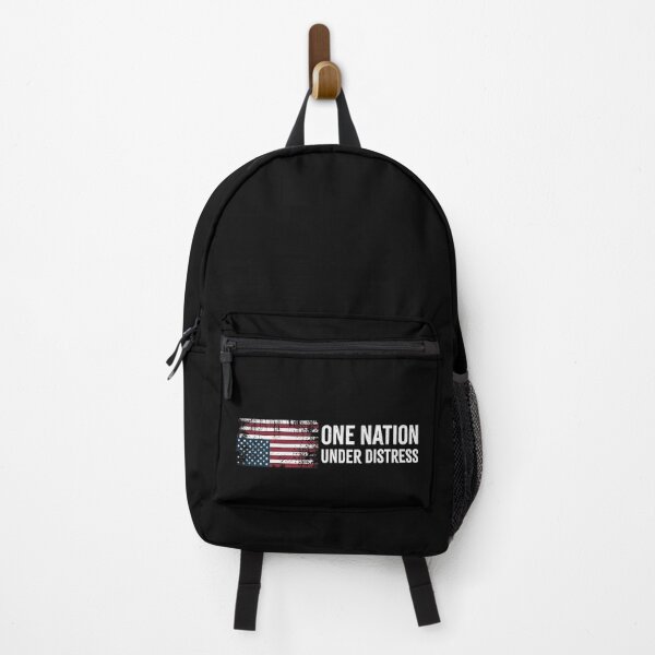 Item preview, One Nation Under Distress American Flag Upside Down - FDT Bumper designed and sold by PixVib.