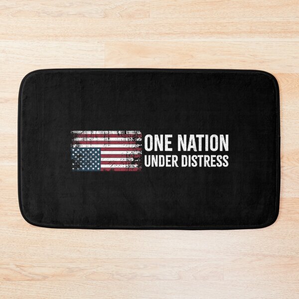 Item preview, One Nation Under Distress American Flag Upside Down - FDT Bumper designed and sold by PixVib.