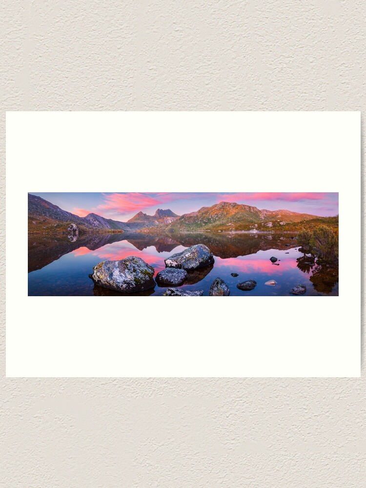 Thumbnail 1 of 3, Art Print, Dove Lake Dawn, Cradle Mountain, Tasmania, Australia designed and sold by Chockstone.