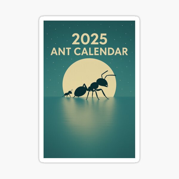 Vista previa del artículo con la obra «Calendario de hormigas», diseñado y vendido por BBBooks1.