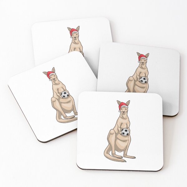 Item preview, Kangaroo Christmas Soccer designed and sold by Snabdesign84.