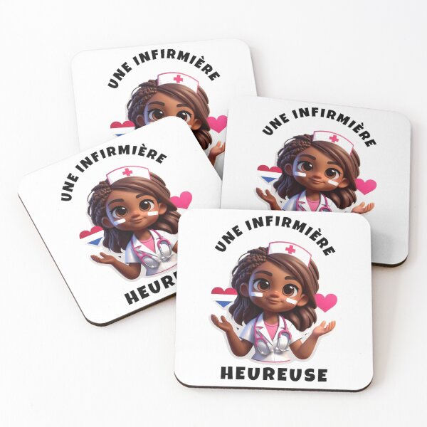 Item preview, A happy nurse in her uniform designed and sold by FoxinhoSoumaila.