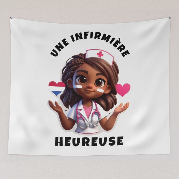 Item preview, A happy nurse in her uniform designed and sold by FoxinhoSoumaila.