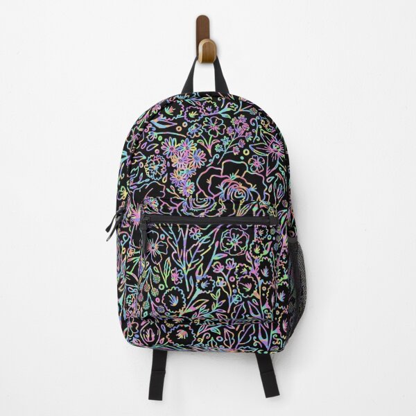 Item preview, Rainbow Turtle Colourful Floral Zentangle Sea Life - Black Version designed and sold by Chloe Lopez.
