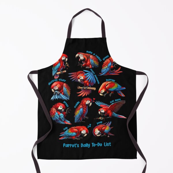 Item preview, Scarlet Macaw Daily To-Do List Parrot Lover Birding designed and sold by Kimberley King Art  King Art.