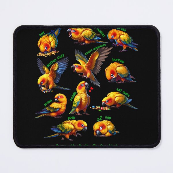 Item preview, Sun Conure Daily To-Do List Parrot Lover Birding designed and sold by Kimberley King Art  King Art.